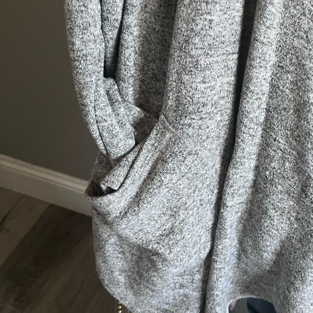 Simply Noelle heather grey open front Cardigan size medium 8-10 - Picture 2 of 4